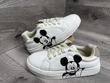 Disney Mickey Mouse Niños Personaje Zapatos Tenis Blanco Niños Talla 1 Patucos de niño price