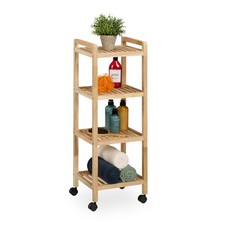 Estantería baño Mueble de baño madera nogal Estantería cocina con ruedas Mueble de baño price