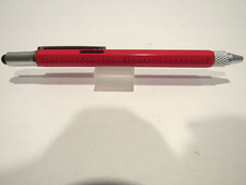 BOLÍGRAFO TERZETTI NIVELADOR CON LÁPIZ ÓPTICO Y REGLA - ROJO - MULTIFUNCIÓN Multi- Function Bolígrafo price