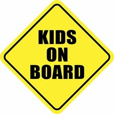 KIDS ON BOARD Magnet 5"x5" Made in the USA Buy 2, Get 3rd FREE Baby Babies On a Bordo para bebé price