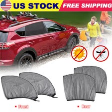 Paquete de 2 pantallas de coche para ventanas laterales bebé malla elástica ventana de coche parasol EE. UU. Mosquitera Repellent Spray para bebé price