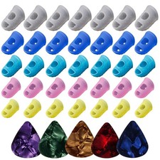 Protector de dedos de silicona para guitarra 40 piezas, tapas de protección de dedos de color... Dedo Protector para bebé price