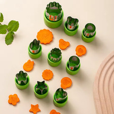 Juego de 9 piezas de cortador de frutas y verduras mini rebanadoras en forma de galleta moldes de acero inoxidable Slicers price