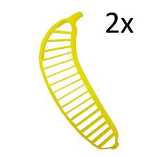 Paquete de 2 rebanadoras de plátano cortador dividido fácil corte plástico cocina gadget rebanada Slicers price