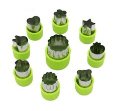 Juego de 9 piezas de cortador de frutas y verduras mini rebanadoras en forma de galleta moldes de acero inoxidable Slicers price