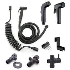 Grifo Negro Auto Pulverizador Válvula Cabezal de Ducha Grifo Anal Inodoro Bidé Pistola Portátil Bidet price