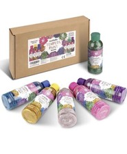 Pintura TBC Craft Tempera | Lavable | Brillo | Brillo | No Tóxico | 6 X 236 ml Glitter Pintura price