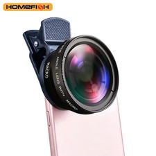 Lente Gran Angular + Macro HD Lente Teléfono Móvil 37mm Clip de Lente Para iPhone Android Móvil Teléfono Lens price