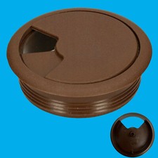 1x Marrón 60mm Ordenador Escritorio Plástico Cable Arandela, Superficies de Tapa Ordenador Escritorio price
