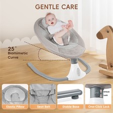 Columpio Eléctrico Bebé Cuna Infantil Gorila Balancín Bluetooth Música Cuna Hamaca Mosquitera Red para bebé price