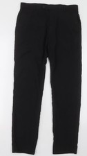 NEXT Pantalón Capri Hombre Negro Poliéster Talla 30 L31 en Botón Regular Capri Pantalones de hombre price