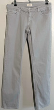 Pantalones 100% Capri Hombre 30x30 Gris Piedra Calce Ajustado Elástico Algodón Hecho en Italia Capri Pantalones de hombre price
