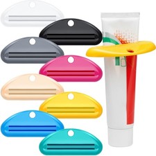 Paquete de 8 expresores de pasta de dientes con rodillo y soporte dispensador Pasta de Dientes Soporte price