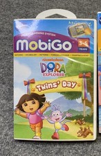 Dora La Exploradora Día de los Gemelos ~ Edades 3-5 ~ VTech MobiGo Software de Aprendizaje 2010 Extranjero Idioma Education Software price