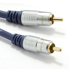 Cable digital compuesto subwoofer blindado 3 m puro HQ OFC de 75 ohmios dorado RCA fono Composite Cable price