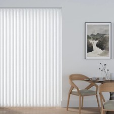 Listones ciegos verticales apagón impermeable gravedad PVC hechos a medida 89 mm Louvre Vertical Blind price