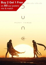 Póster teaser de la película Dune parte 3 2026 A5 A4 A3 A2 A1 Poster price