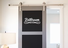 Letrero de baño - Letrero de inodoro hogar baño lindo diseño decoración calcomanía de vinilo pegatina Inodoro Vinilo price