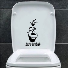 Calcomanía impermeable adhesiva impermeable Let It Go divertida para baño - fácil de aplicar Inodoro Vinilo price