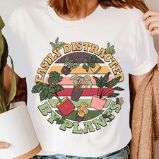 Camisa de amante de las plantas fácilmente distraída, camisa de jardinería ca... Camisa de niña price
