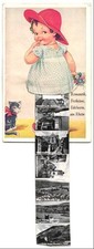 Postal de Leporello Rüdesheim / Rhein, niña con vistas en camisa, monumento... Camisa de niña price