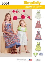 Simplicity 8064 Vestido Bolero Niños Niña Patrón de Costura Ver Full Descripción Bolero de niña price