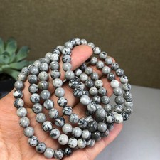 5 Piezas Al Por Mayor Pulseras Piedra Picasso Natural Bola de Cristal Esfera 6mm Natural Stone Bracelets price
