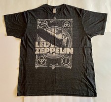 Camiseta vintage Led Zeppelin para hombre XL gris oscuro 4 logotipos 707 fantasía años 80-90 ex camiseta Fantasy Wear de hombre price