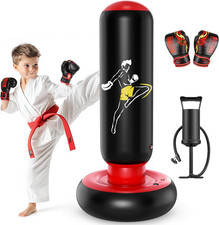 Saco de boxeo infantil inflable con guantes juguete para niños 6 a 12 años Guantes infantil price