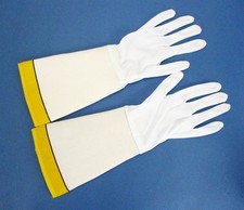 Genuino Potencia Rangers Guantes Salvaje Fuerza Disfraz Infantil Blanco Amarillo Guantes infantil price