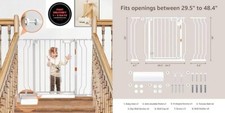 Puerta para bebés para escaleras, puerta para bebés con montaje a presión.nuevo. Seguridad Gate para bebé price
