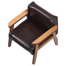 Juego de 2 sillas de sofá de madera en miniatura para casa de muñecas adorno duradero Sofa Set price
