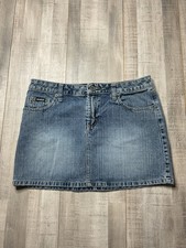 Minifalda vaquera Squeeze Jeans azul lavado medio Y2K algodón retro para mujer talla 9 Jeans/ Denim Falda de niña price