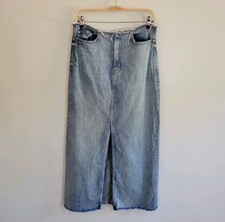 Maxi Falda Denim Kensie Jeans 28 Retro Lujo Elastizada Lavado Medio Borde Crudo Grunge Jeans/ Denim Falda de niña price