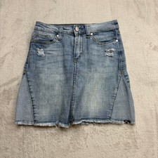 Minifalda Joe's Jeans Denim Niña 12 Azul Envejecido Dobladillo Crudo Verano Y2K Boho Jeans/ Denim Falda de niña price