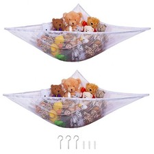 1 GRAN JUGUETE SUAVE PELUCHE HAMACA MALLA BEBÉ NIÑO DORMITORIO ORDENADO ALMACENAMIENTO GUARDERÍA RED Hamaca para bebé price