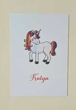 Arte de pared impreso personalizado para decoración del hogar dormitorio infantil regalo - unicornio Decoración de pared para habitación de bebé price