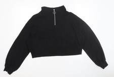 Sudadera Pullover Divided Para Mujer Negra Clorofibra Talla S Cremallera Jersey de mujer price