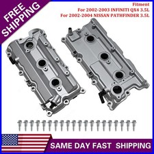 2x Upgrade Aluminum Valve Cover Kit For NISSAN PATHFINDER 3.5L 2002 2003 2004 Aceite Pintura price
