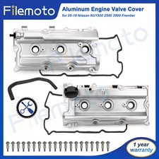 Left&Right Aluminum Valve Cover for NISSAN Frontier Pathfinder Xterra NV1500 4.0 Aceite Pintura price