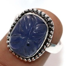 Anillo de zafiro simulado enchapado en plata 925 EE. UU. 10 elegante regalo más hermoso GW Sapphire Anillo price