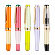 Mini pluma estilográfica de resina JinHao 82 extra fina/0,38 mm fina/0,5 mm para profesores #ZH Bolígrafo Cartucho y Ink price