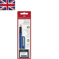 Juego de plumas estilográficas Fine Point Blue - Ergonómico y elegante para amantes de la caligrafía Bolígrafo Cartucho y Ink price