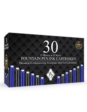 Recambios de tinta para pluma estilográfica Wordsworth y negra, tinta negra y azul, paquete de 30 Bolígrafo Cartucho y Ink price
