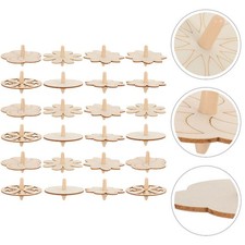 Giroscopio de madera 24 piezas artesanías hágalo usted mismo dibujo giroscopio juguete madera en blanco modelo sin pintar Drawing Mesa price