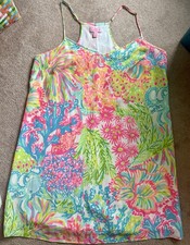 Vestido sin mangas Lilly Pulitzer Dusk Silk -L Slip Vestido price