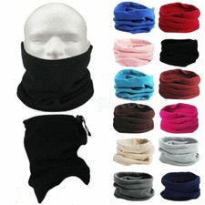 Calentador de Cuello Invierno Snood Tube Térmico Vellón Moto Ciclismo Unisex Negro Unisex Neck Warmer price