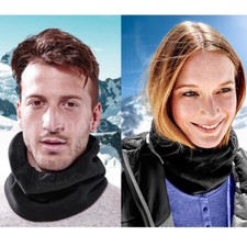 Calentador de Cuello Polar Negro Ciclismo Invierno Adultos Máscara Bufanda Tubo Cara Unisex Unisex Neck Warmer price