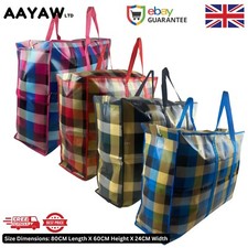Jumbo Bolsa de Lavandería con Cremallera Reutilizable Grande Fuerte Bolsa de Almacenamiento de Compras Mudanza Reino Unido Lavandería Bolso para bebé price