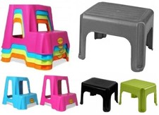 Taburete de plástico doble escalón niños niños escaleras cocina inodoro entrenamiento para ir al baño Escalón Taburete para bebé price